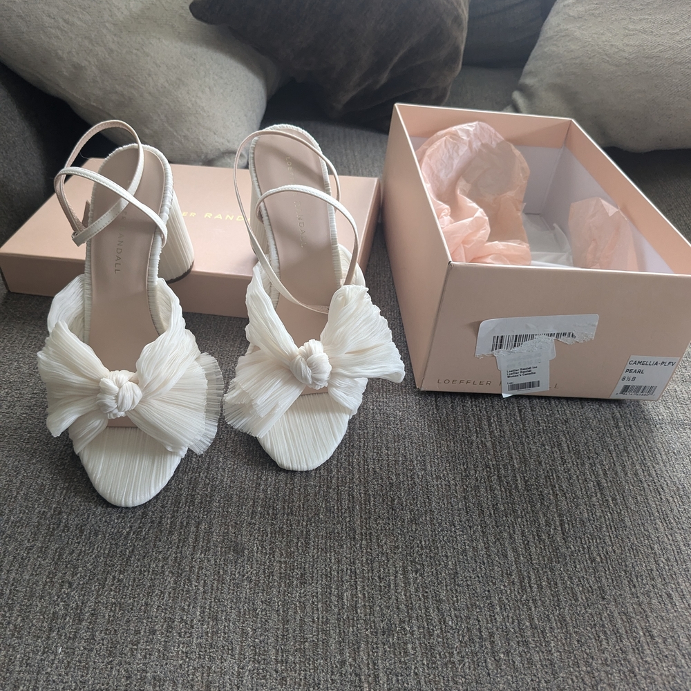 Loeffler Randall Women's White Heeled Sandals